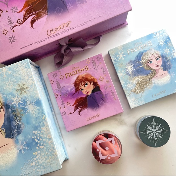 Colourpop Makeup Rare Colourpop Frozen 2 Anna Elsa Boxes Palettes